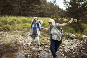 Fall prevention training helps seniors stay active.