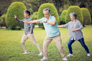 老年人练习太极减肥