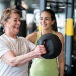 老年妇女和体重训练