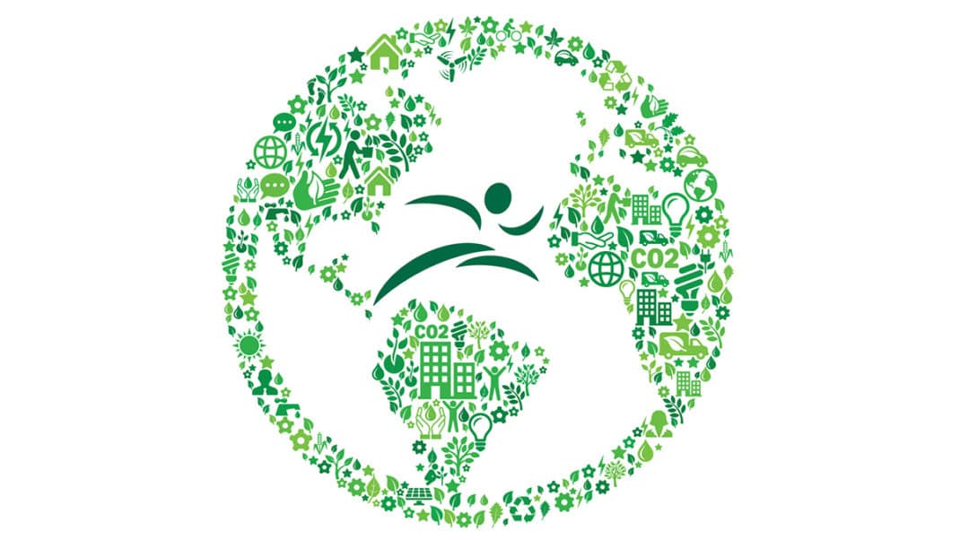 IDEA logo on green planet